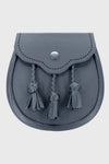 Black Leather Embroidered Day Sporran