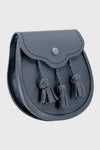 Black Leather Embroidered Day Sporran