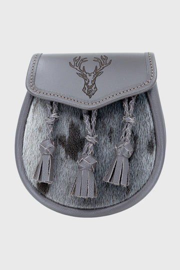Brown Leather and Grey Sporran