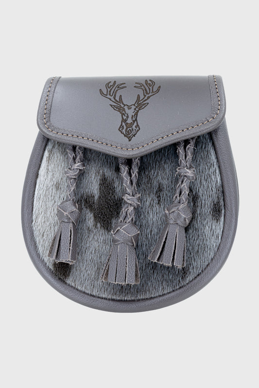 Brown Leather and Grey Sporran