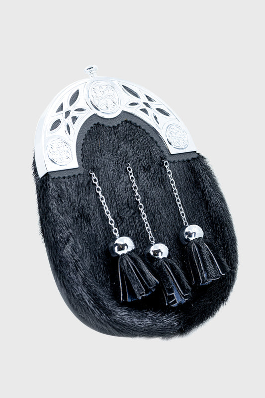 Black Seal Celtic Dress Sporran