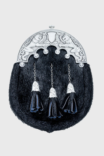 Black Seal and Lion Rampant Sporran