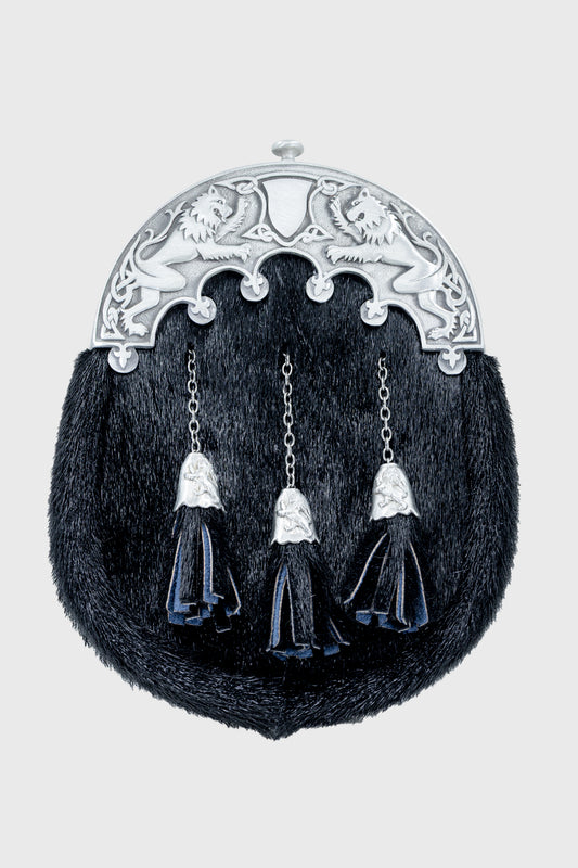 Black Seal and Lion Rampant Sporran