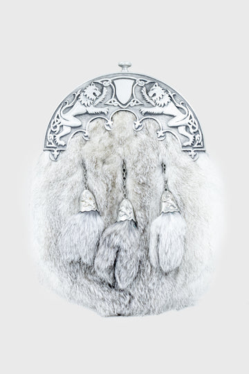 Pride Grey Chinchilla Dress Sporran