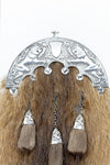 Pride Brown Musquash Pewter Dress Sporran