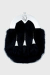 Pride Black Rabbit Fur Antique Dress Sporran