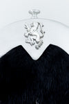 Pride Black Rabbit Fur Antique Dress Sporran
