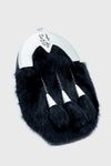 Pride Black Rabbit Fur Antique Dress Sporran