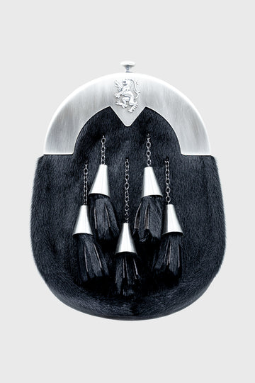 Pride Black Seal Skin Antique Dress Sporran
