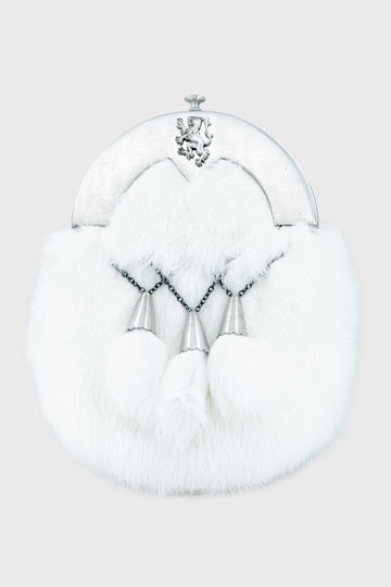 Pride White Rabbit Fur Dress Sporran