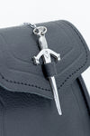 Black Leather Sword Day Sporran