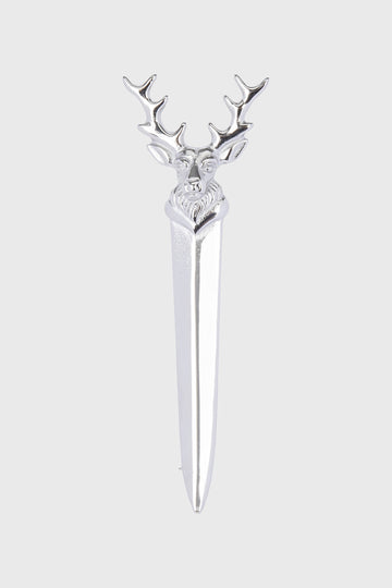 Stag Head Kilt Pin - Polished