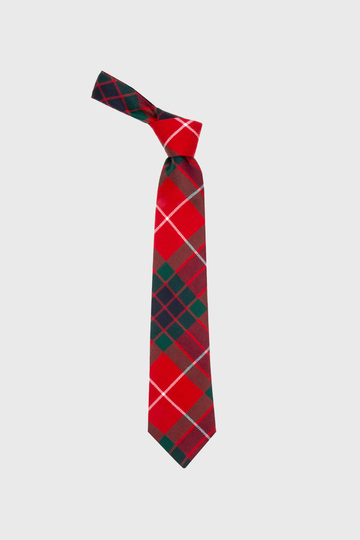 Fraser Red Modern Tartan Tie