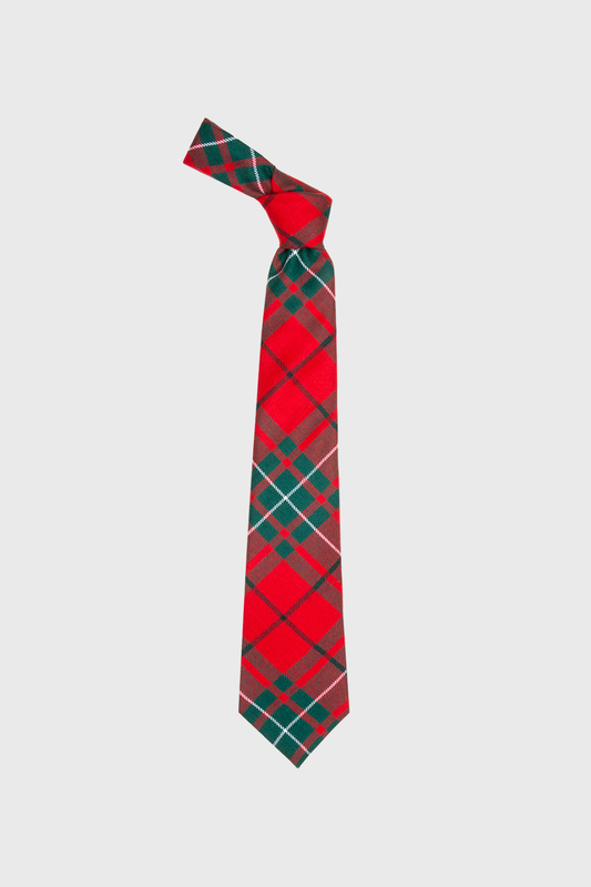 Macauley Red Modern Tartan Tie