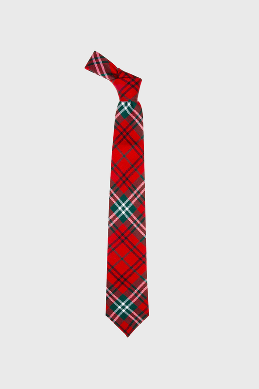 Morrison Red Modern Tartan Tie