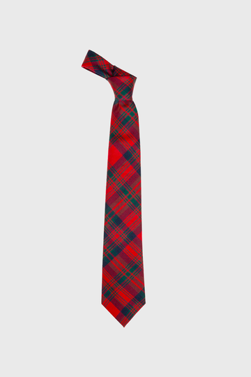 Matheson Red Modern Tartan Tie