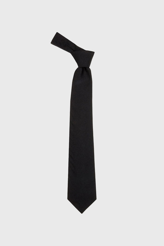 Black Wool Tie