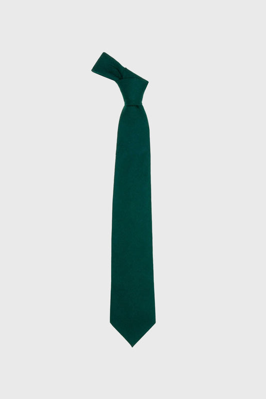 Bottle Green Wool Tie