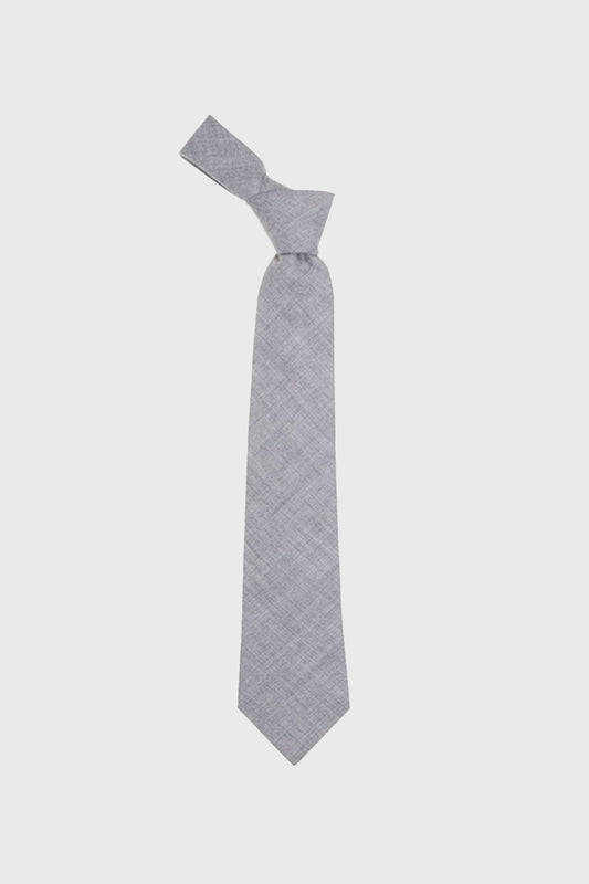 Light Grey Wool Tie