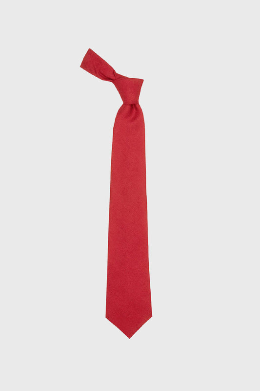 Weathered Red Wool Tie