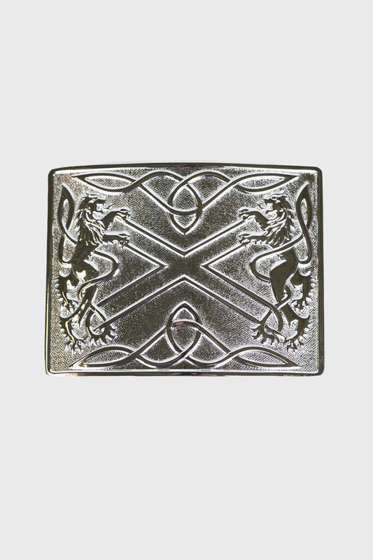 Saltire Belt Buckle - Polished Finish