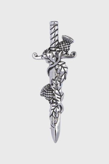 Wild Thistles Kilt Pin - Polished