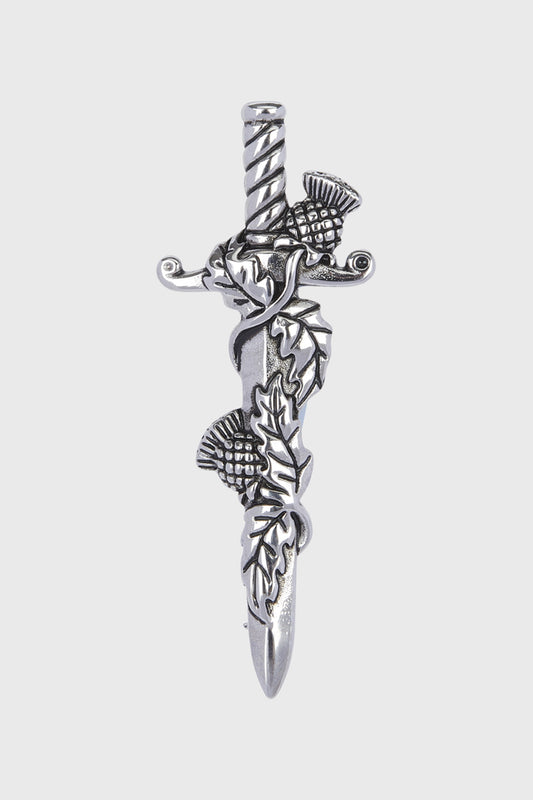 Wild Thistles Kilt Pin - Polished