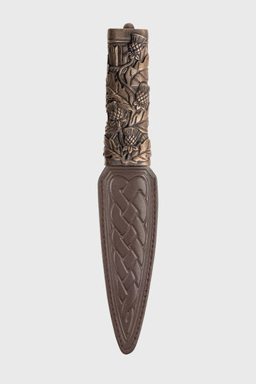 Wild Thistles Resin Sgian Dubh - Bronze