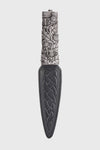 Wild Thistles Resin Sgian Dubh - Silver