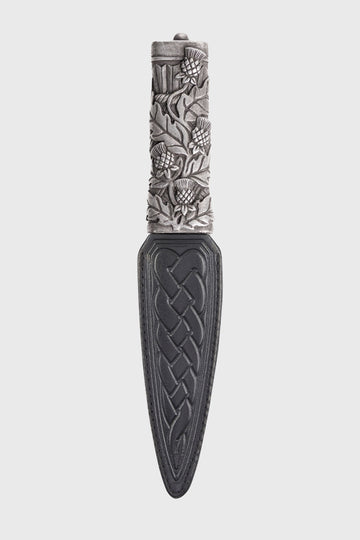 Wild Thistles Resin Sgian Dubh - Silver
