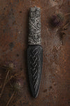 Wild Thistles Resin Sgian Dubh - Silver