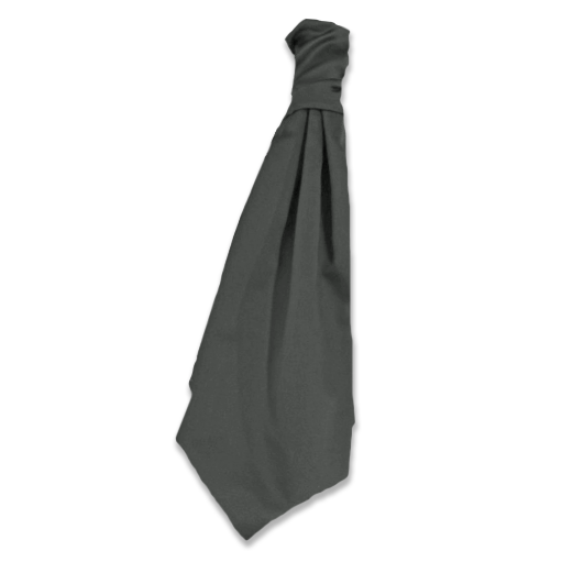 Charcoal Silk Cravat
