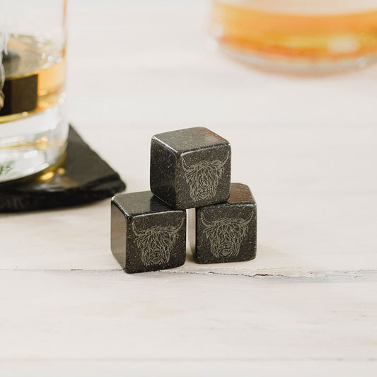 Highland Cow Engraved Whisky Stones