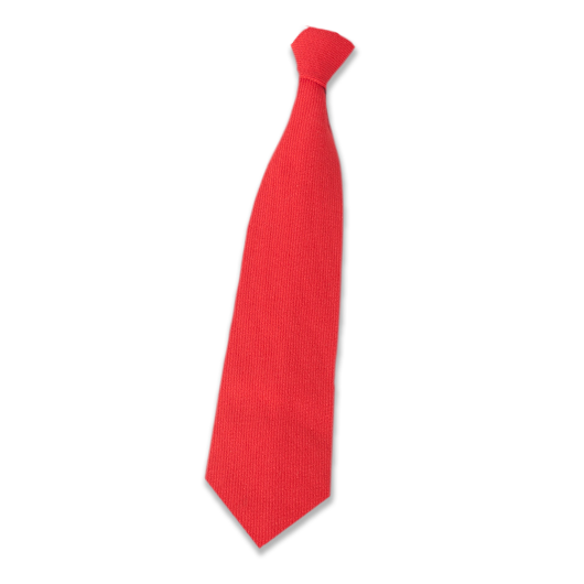 Modern Red Wool Tie