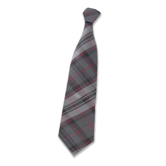 Silver Pride of Scotland Tartan Silk Tie