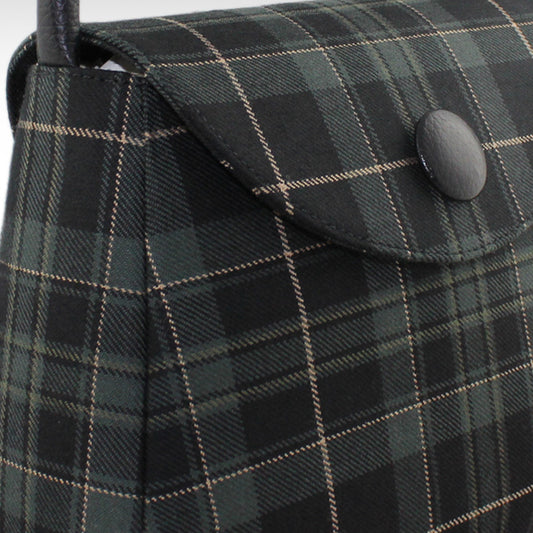 Tartan Bucket bag with Leather detail - Hunting Pride (Zara)