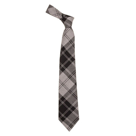 Douglas Grey Modern Tartan Tie