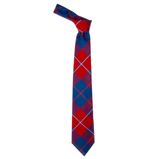 Galloway Red Modern Tartan Tie