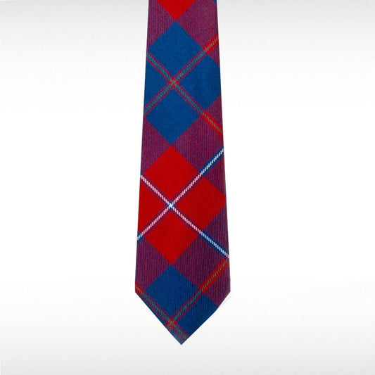 Galloway Red Modern Tartan Tie