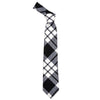 MacFarlane Black & White Modern Tartan Tie