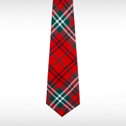Morrison Red Modern Tartan Tie
