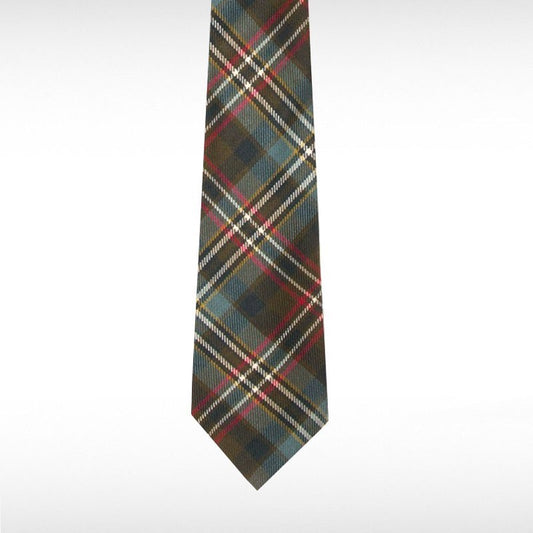 Scott Green Weathered Tartan Tie
