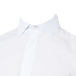 White Cutaway Collar Shirt