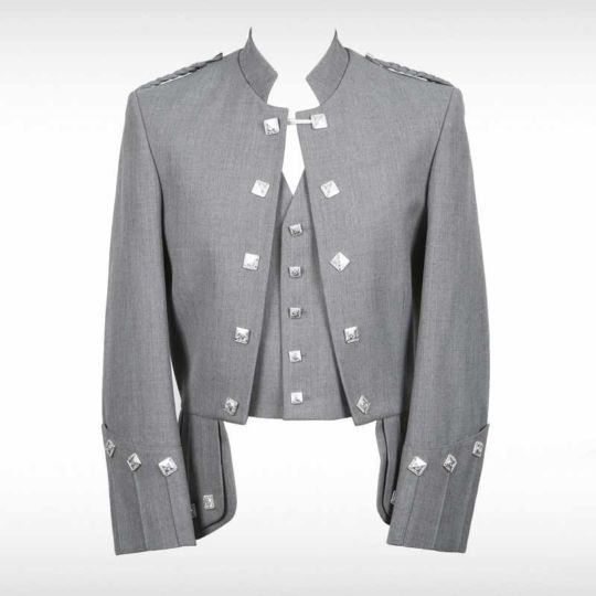 Grey Sherrifmuir Pride Jacket & Waistcoat