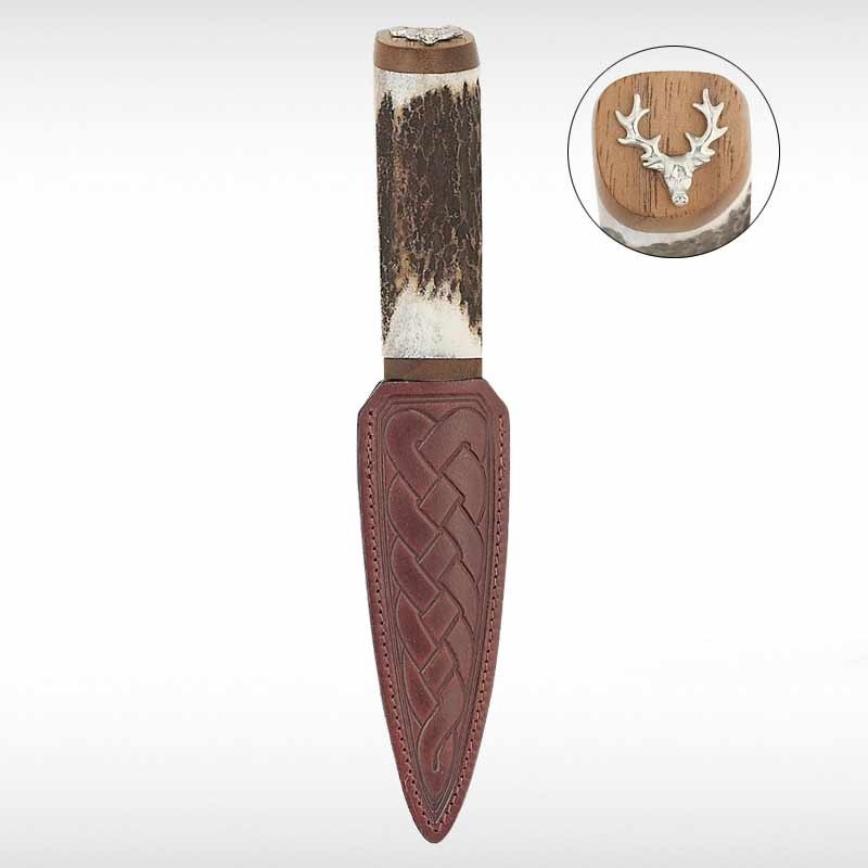 Stag's head Staghorn Sgian Dubh
