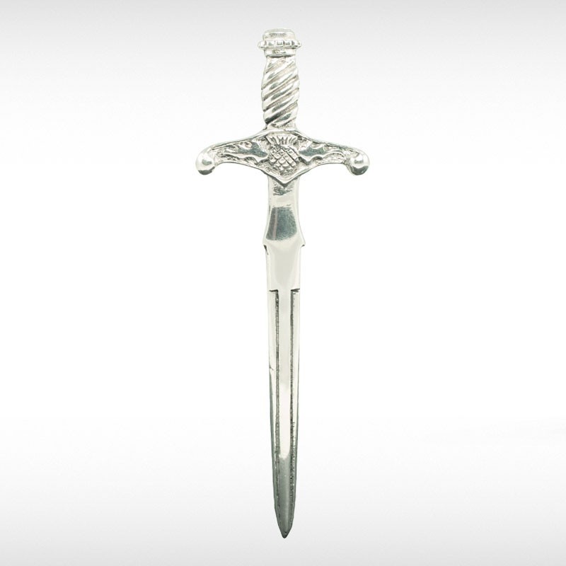 Broadsword With Thistle Crest Kilt Pin