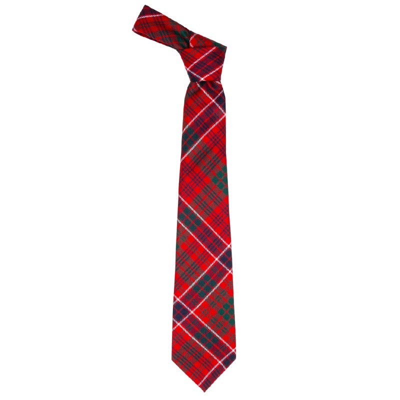 MacRae Red Modern Tartan Tie